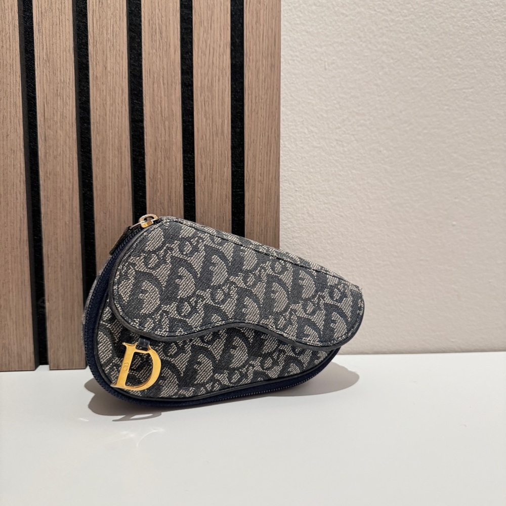 Dior Iconic Trotter Canvas Saddle Pouch
